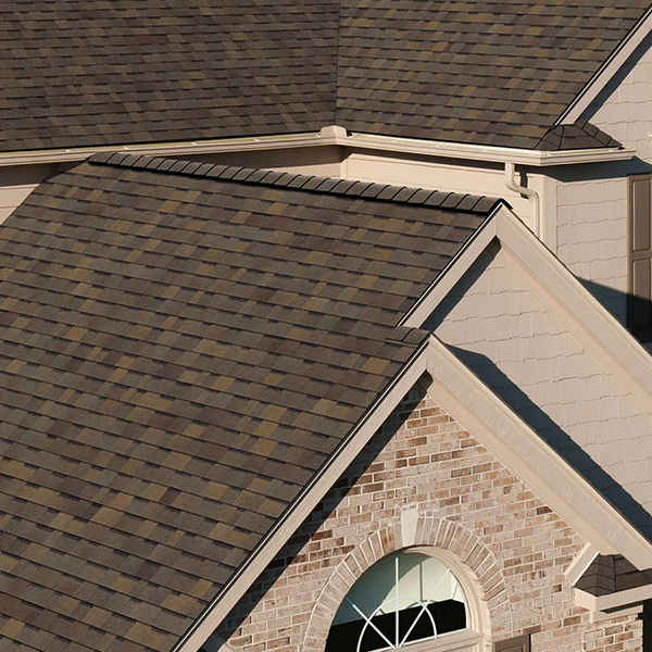 Front view of residential home with Owens Corning shingles on its roof